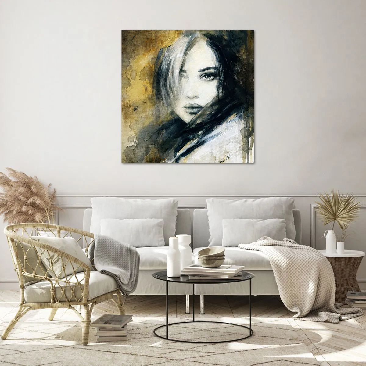 Glass picture - More Innocent or Sensual? - 30x30 cm