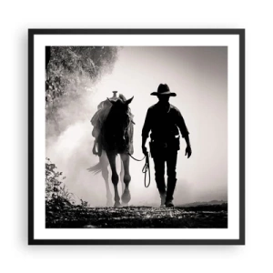 Poster in black frame - Texan Morning - 60x60 cm