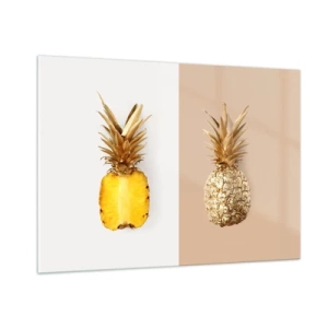 Glass picture - Pineapple for Us - 100x70 cm