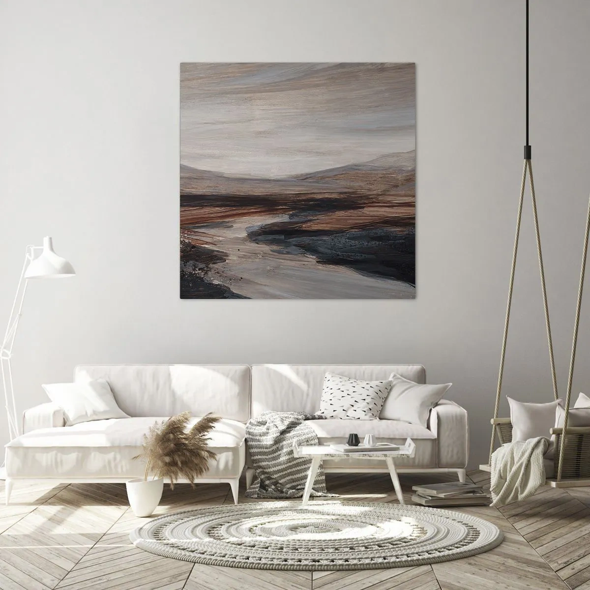 Canvas picture - Quiet Valley - 30x30 cm