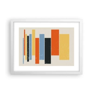 Poster in white frmae - Notation of Music - 40x30 cm