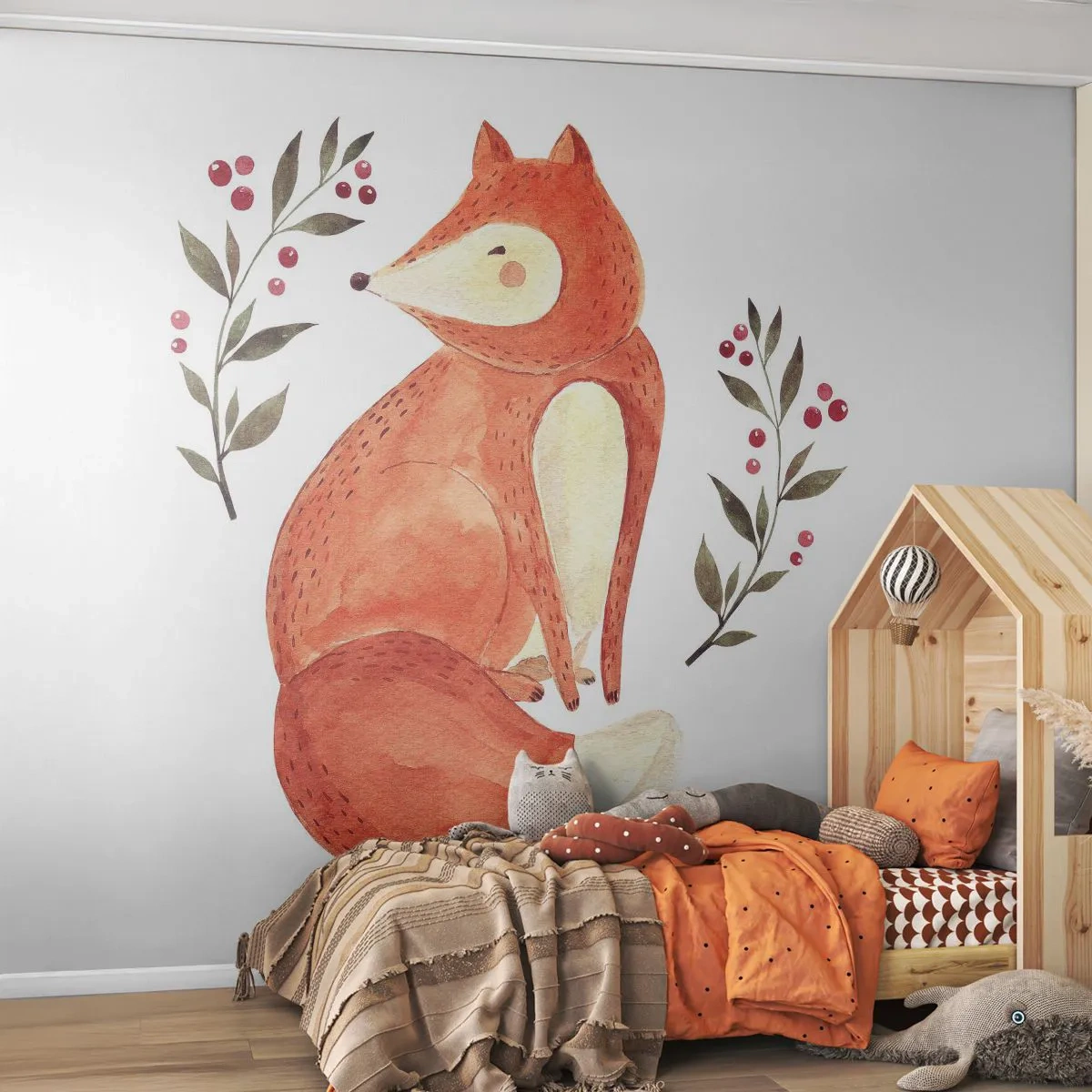 Photo Wallpaper Premium Canvas - Small Ginger - For children, Fox, Fairy tale - 250x175 cm