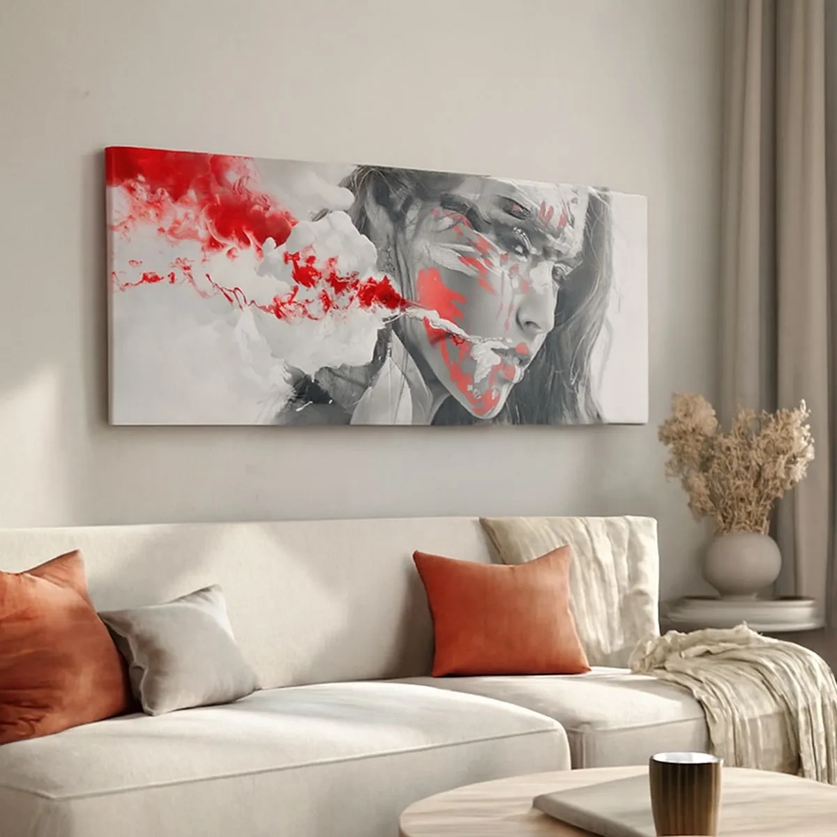 Canvas picture - Smoke of Absurdity - 100x40 cm