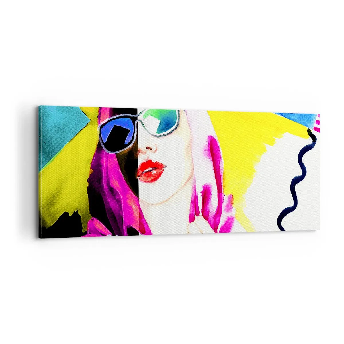 Canvas picture - I Am not White I Am not Black - 100x40 cm