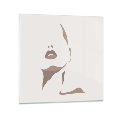 Glass picture - Created with Light and Shadow - 70x70 cm