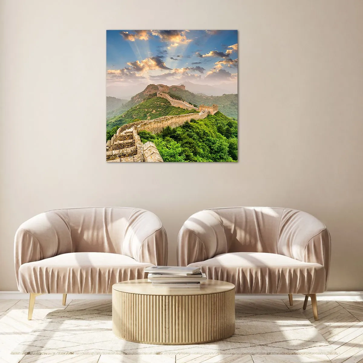 Glass picture - Neverending Grandeur - 60x60 cm