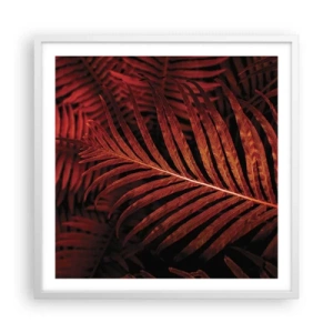 Poster in white frmae - Heat of Life - 60x60 cm