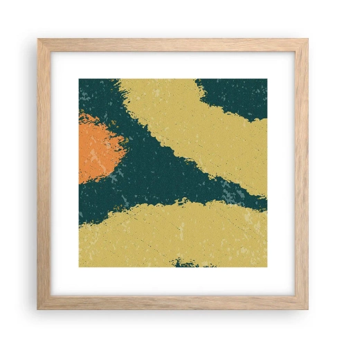 Poster in light oak frame - Abstract - Slow Motion - 30x30 cm