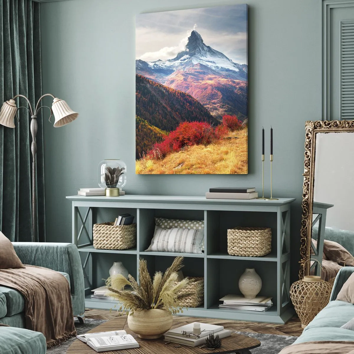 Canvas picture - Alpine Autumn - 65x120 cm