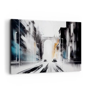 Canvas picture - Study of a City: Architecture and Movement - 120x80 cm