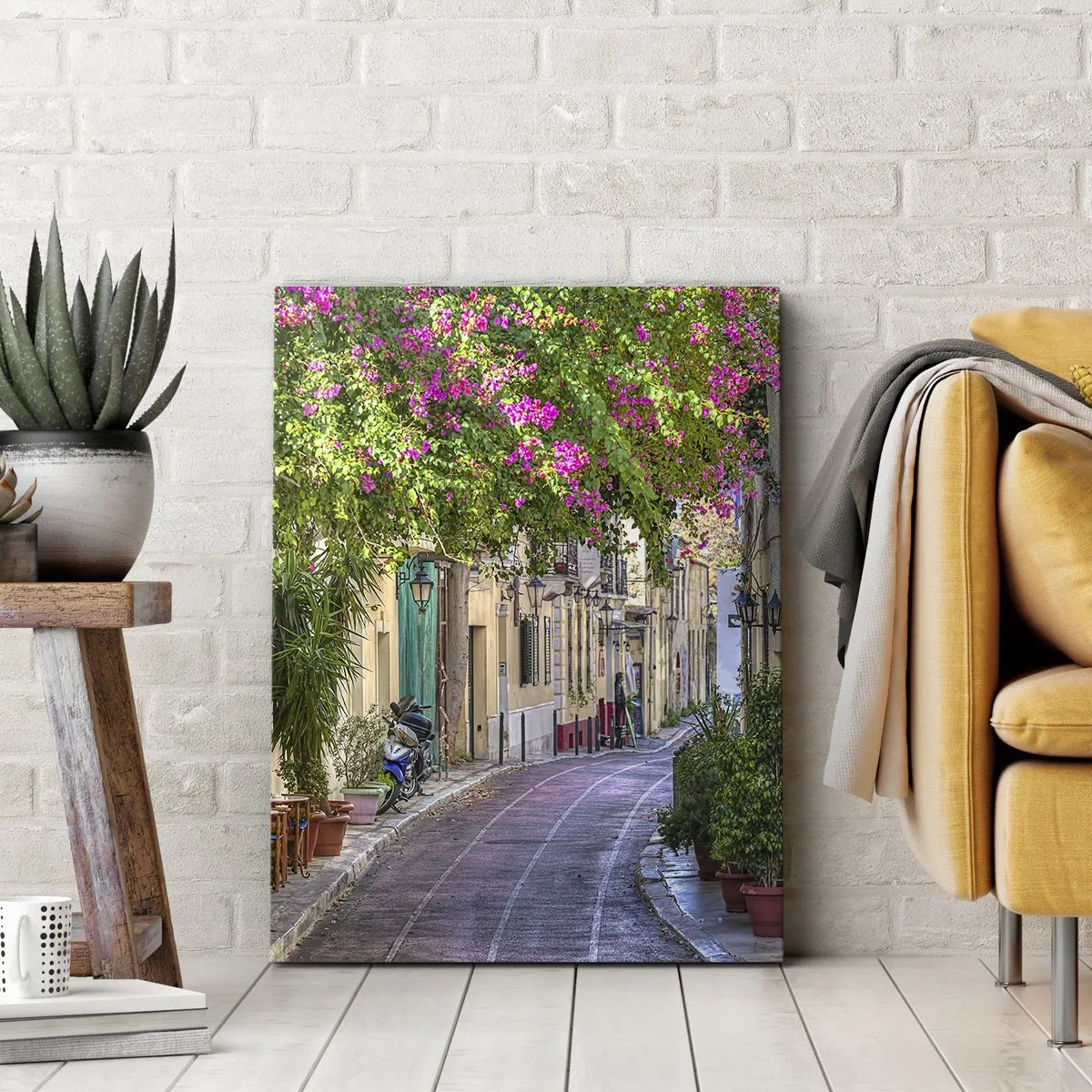Canvas picture - Blooming Alley - 65x120 cm