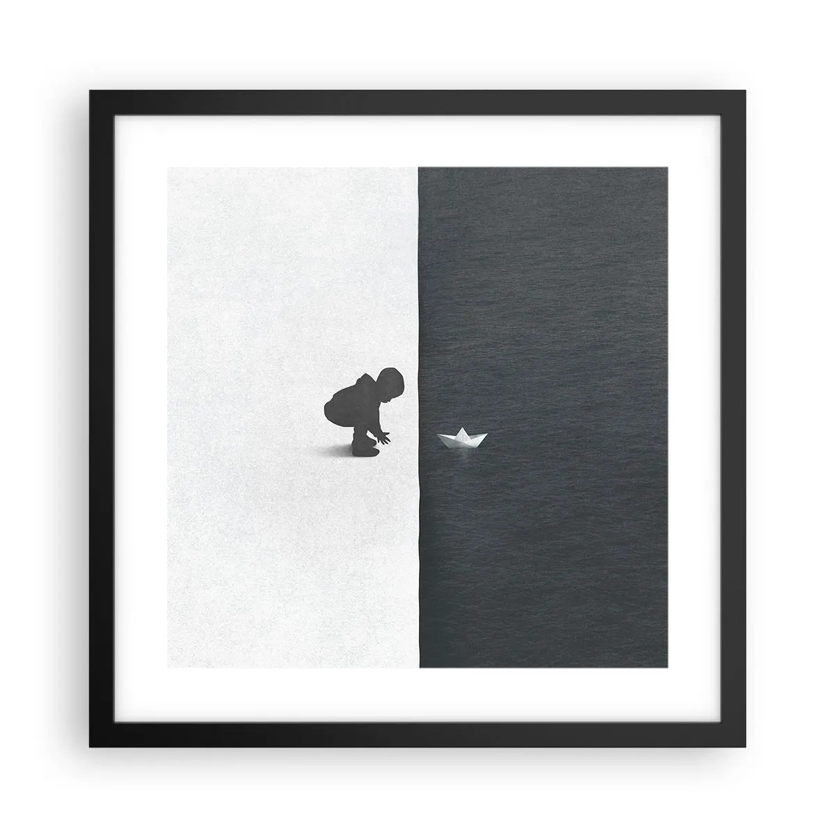 Poster in black frame - Big Voyage - 40x40 cm