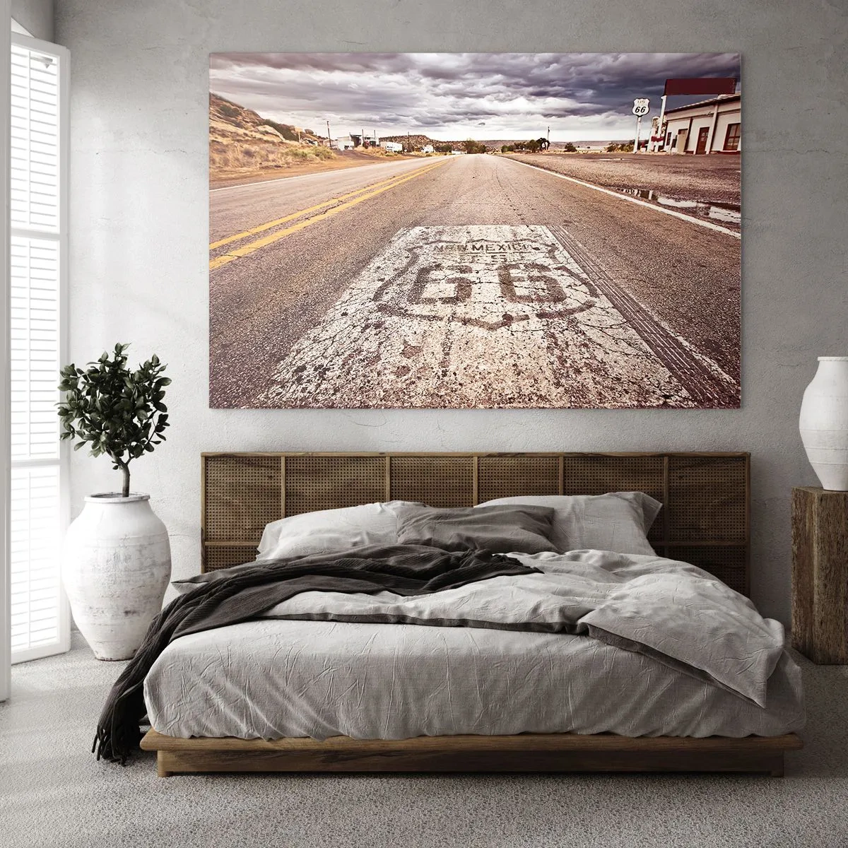 Glass picture - Mother Road - American Legend - 100x70 cm
