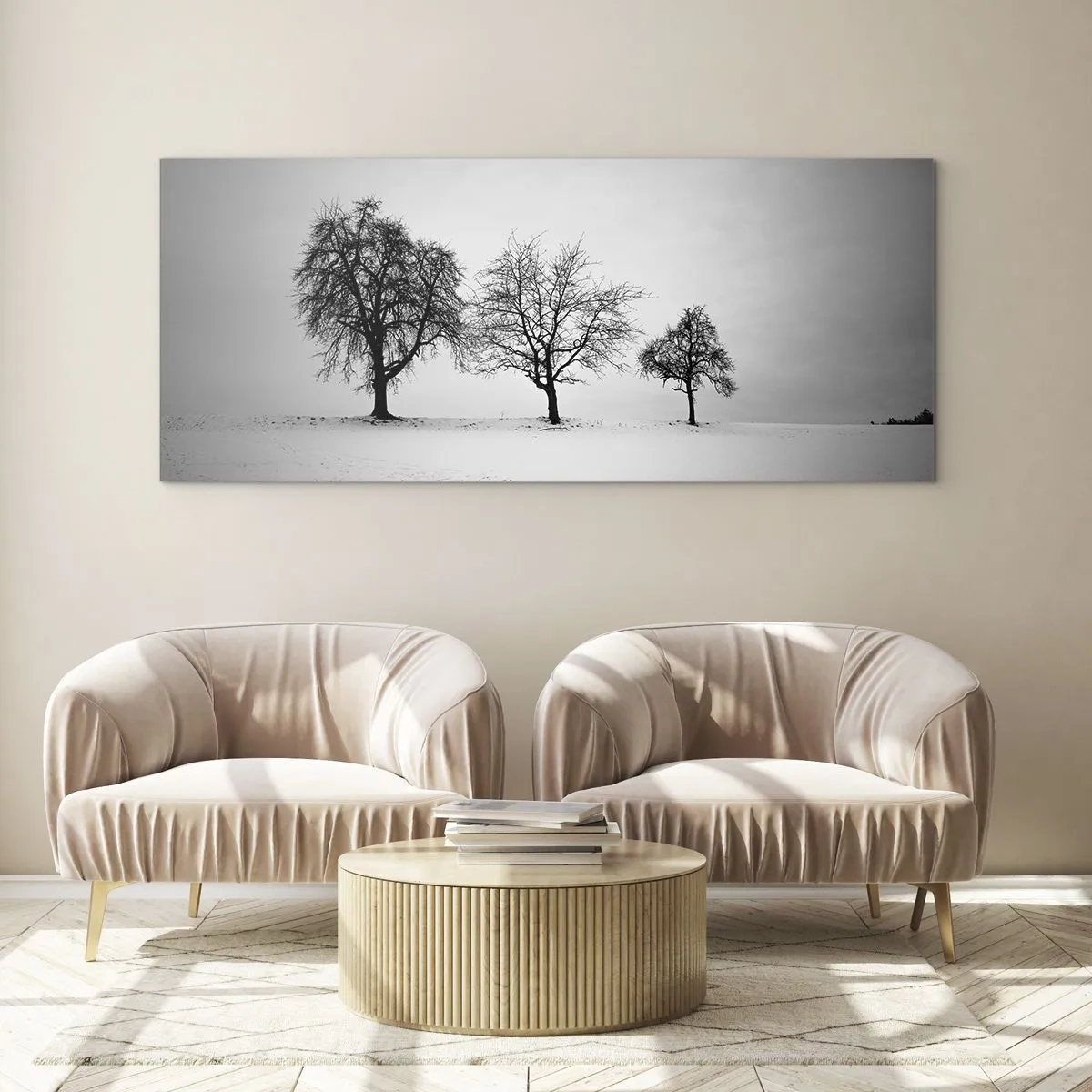 Glass picture - What Are They Dreaming About? - 100x40 cm