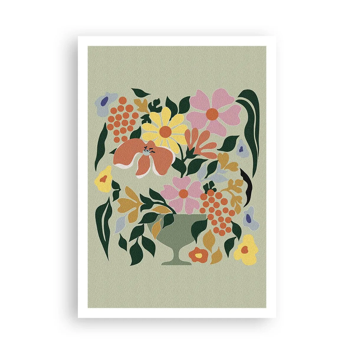 Poster - Bouquet Brimming with Life - 70x100 cm