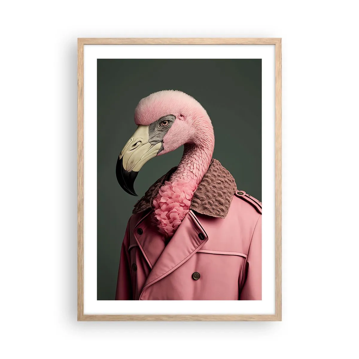 Poster in light oak frame - Real Elegant - 50x70 cm