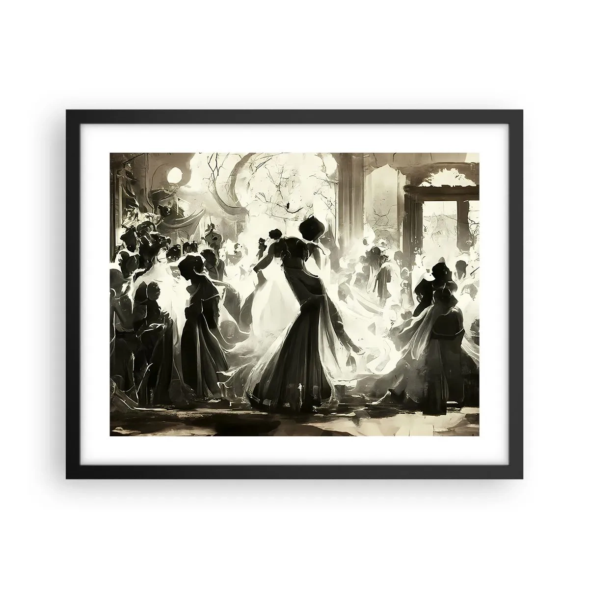 Poster in black frame - Big Masquerade - 50x40 cm