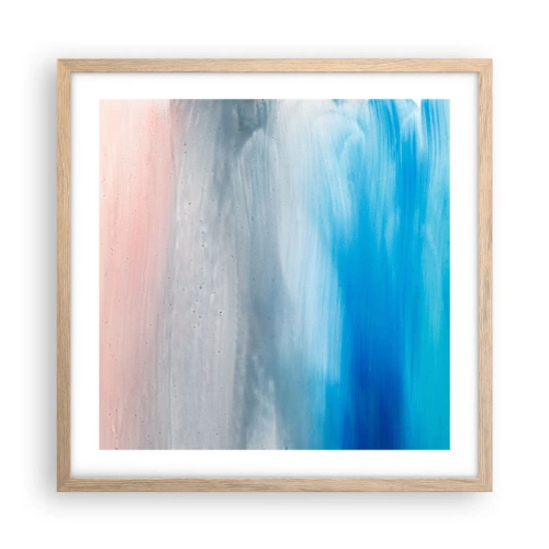 Poster in light oak frame - Elements: Air - 50x50 cm