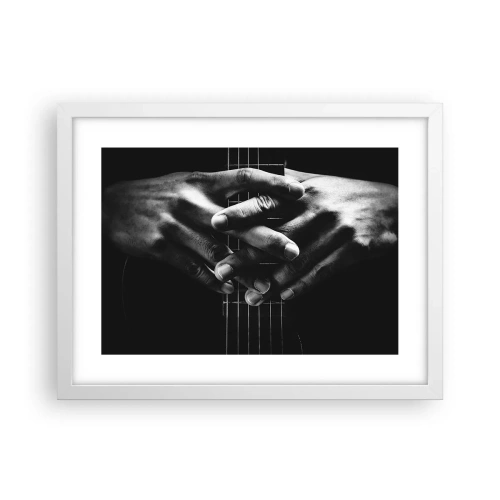 Poster in white frmae - Artist's Prayer - 40x30 cm