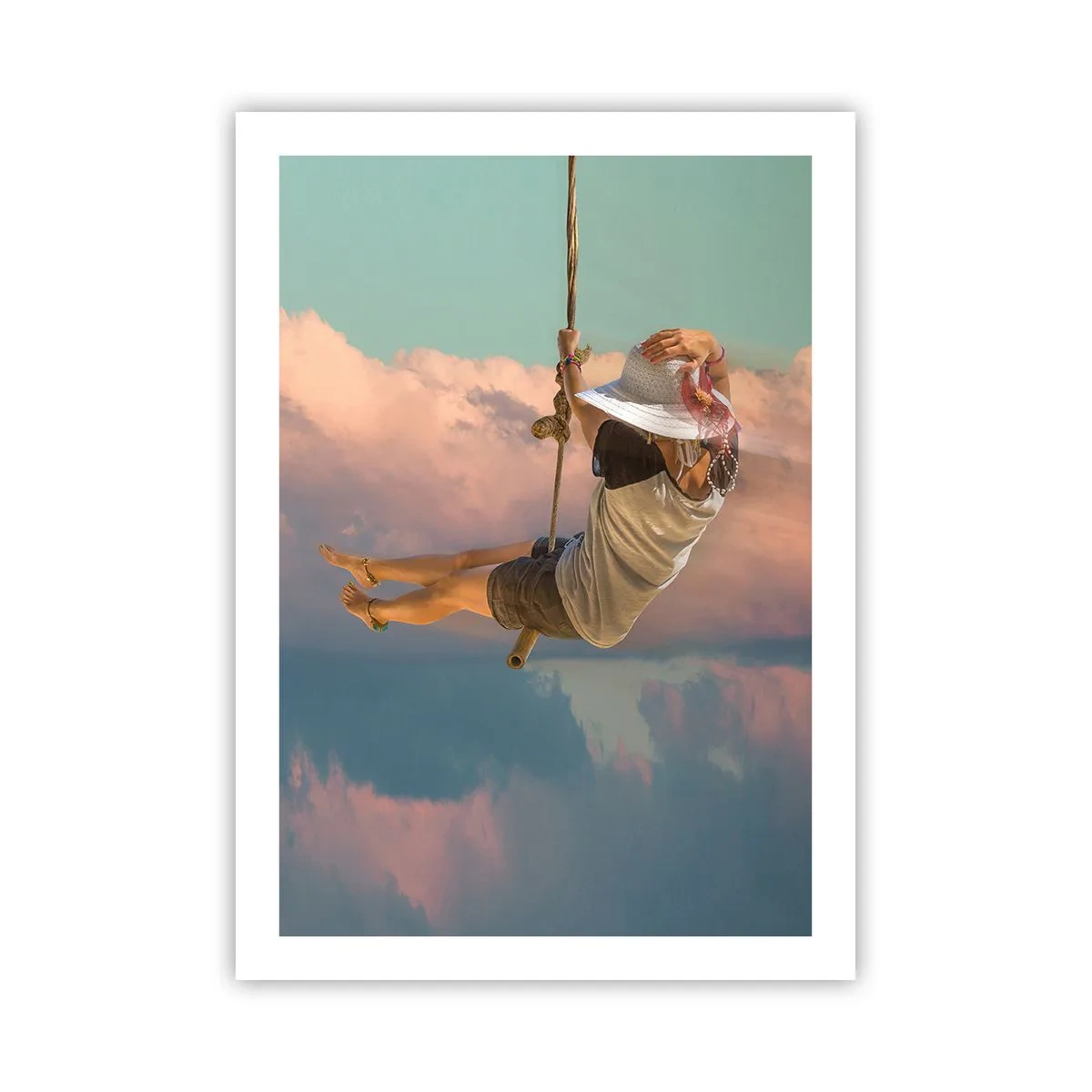 Poster - Fun in the Clouds - 50x70 cm