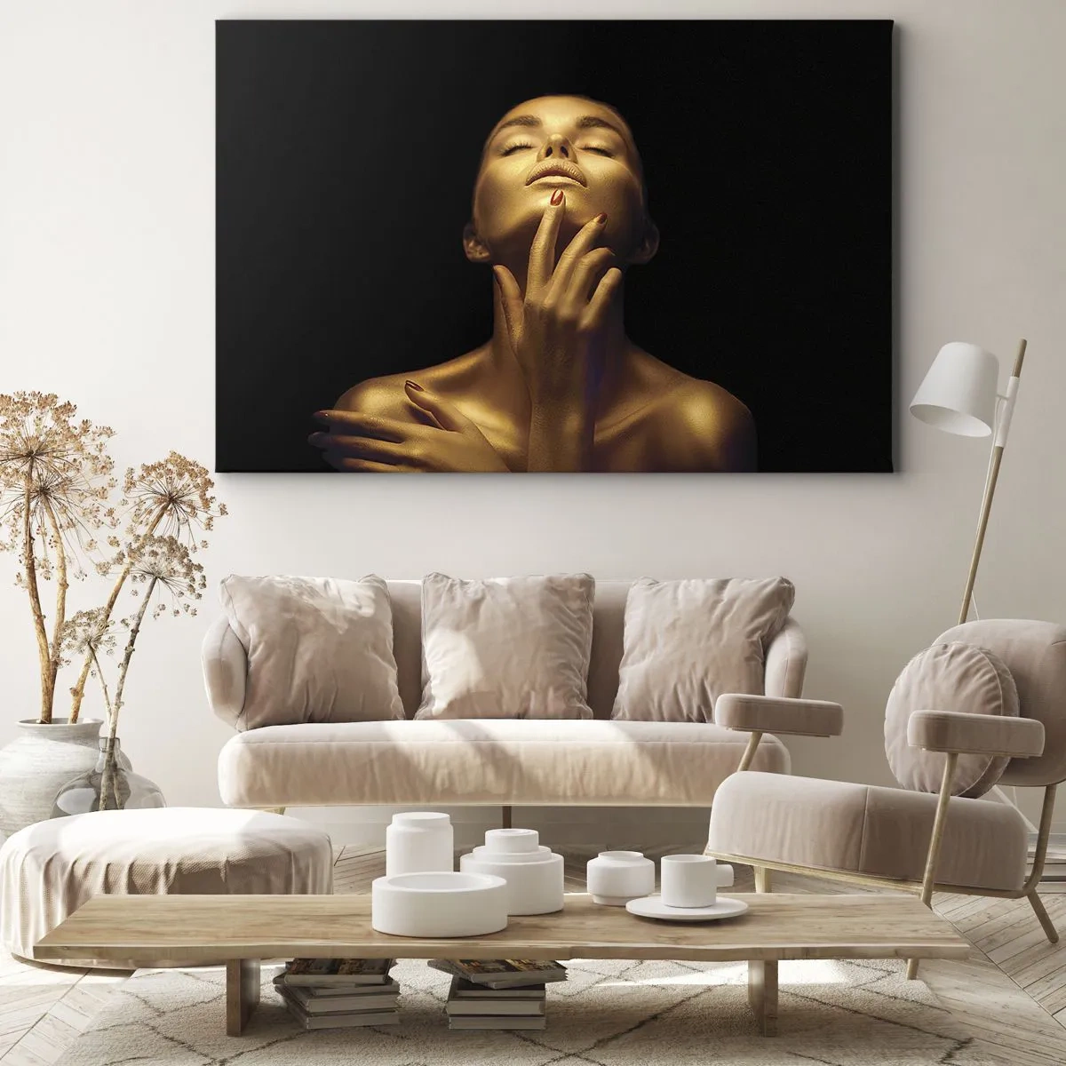 Canvas picture - Like Golden Silk - 100x70 cm