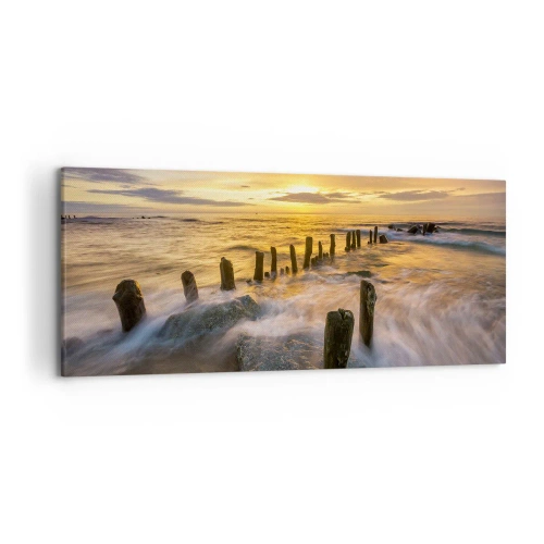 Canvas picture - Raw Beauty of the Baltic Sea - 120x50 cm