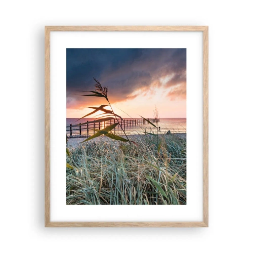 Poster in light oak frame - Not Gone with the Wind - 40x50 cm