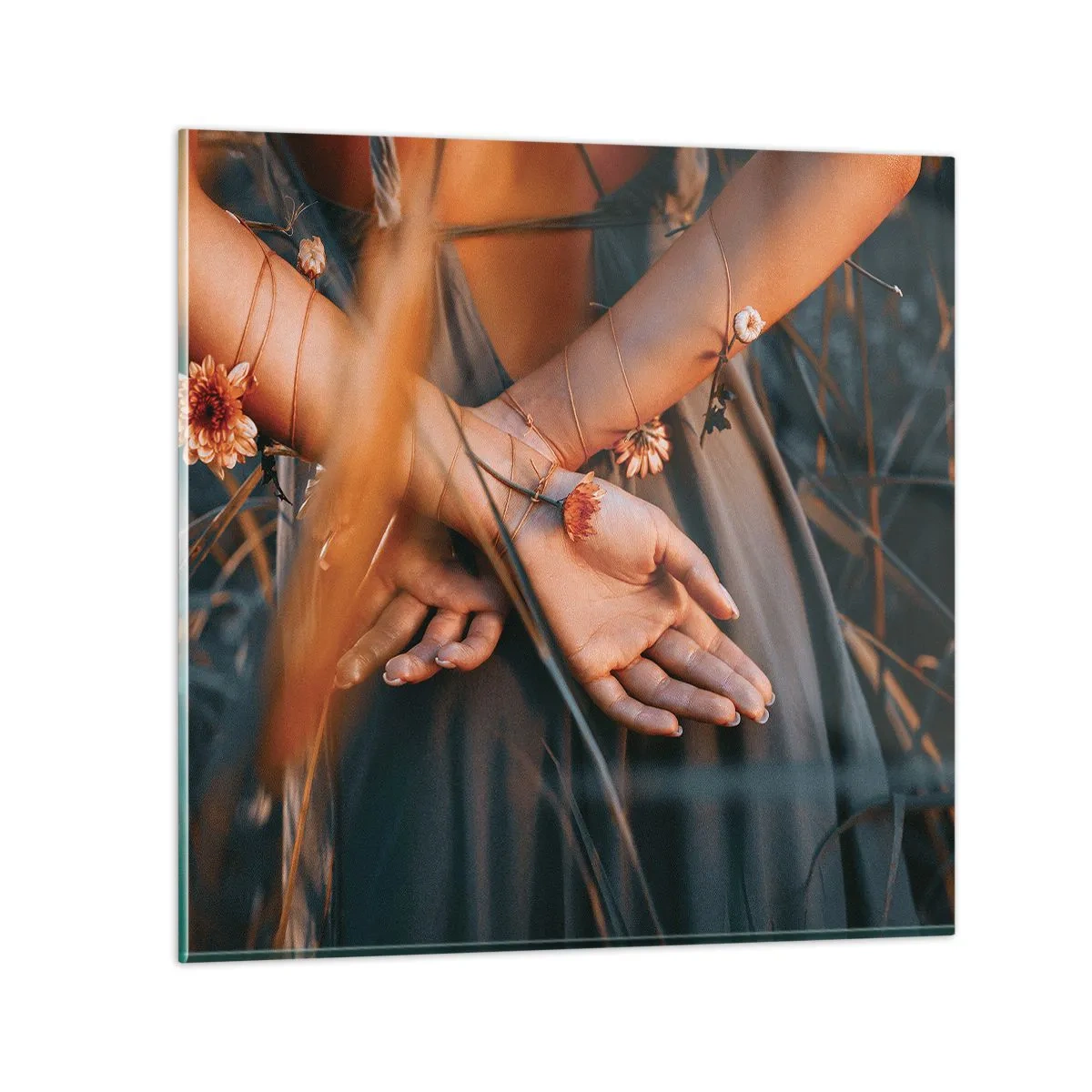 Glass picture - Connected with Nature - 50x50 cm