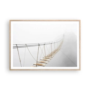 Poster in light oak frame - Where Did He Take You? - 100x70 cm