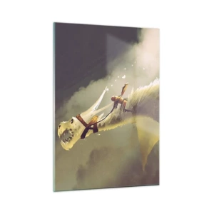 Glass picture - To the Rescue of the World - 50x70 cm