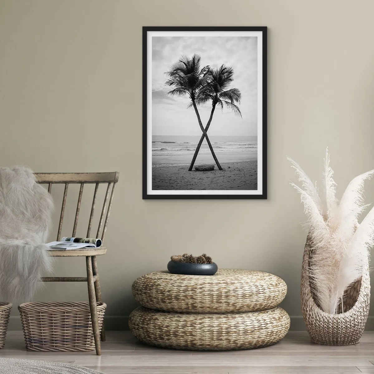 Poster in black frame - Tender Presence - 30x40 cm