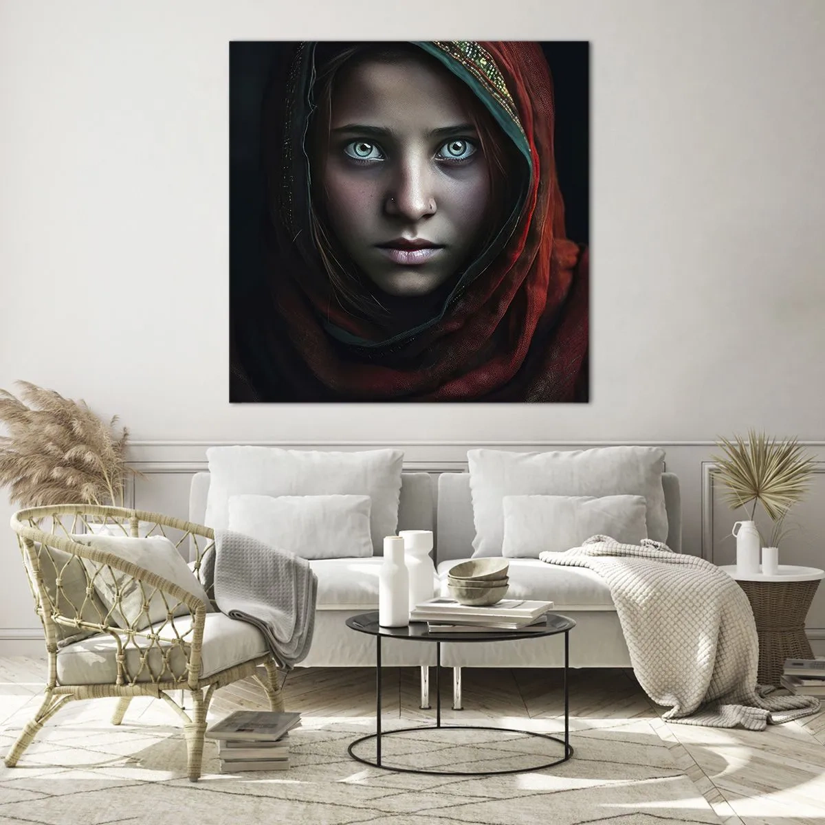 Glass picture - Eastern Princess - 30x30 cm