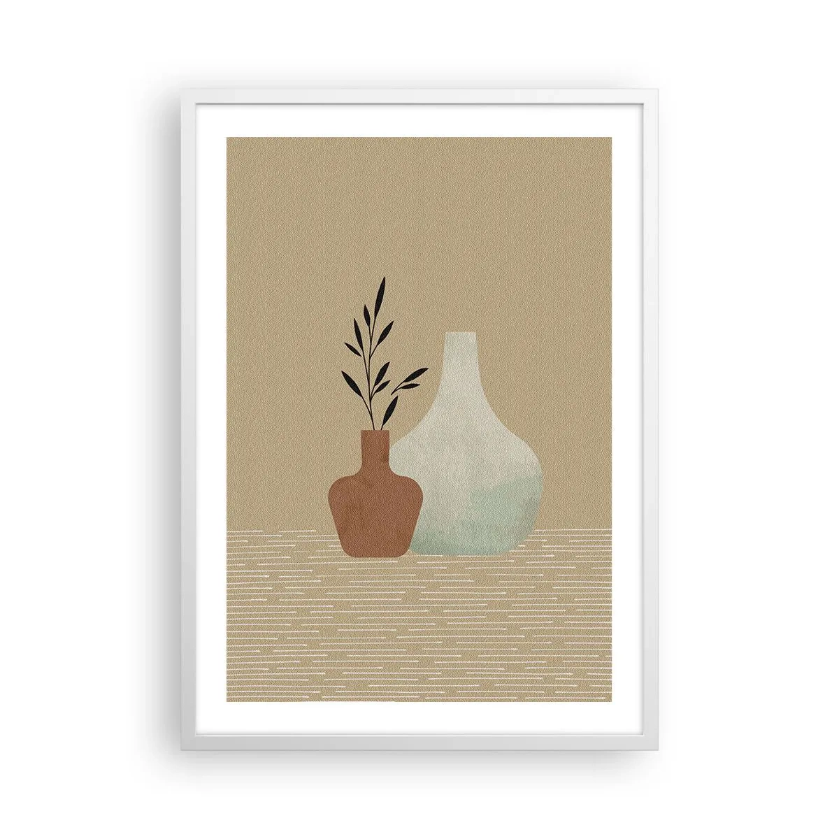 Poster in white frmae - Vase and Idea of It - 50x70 cm