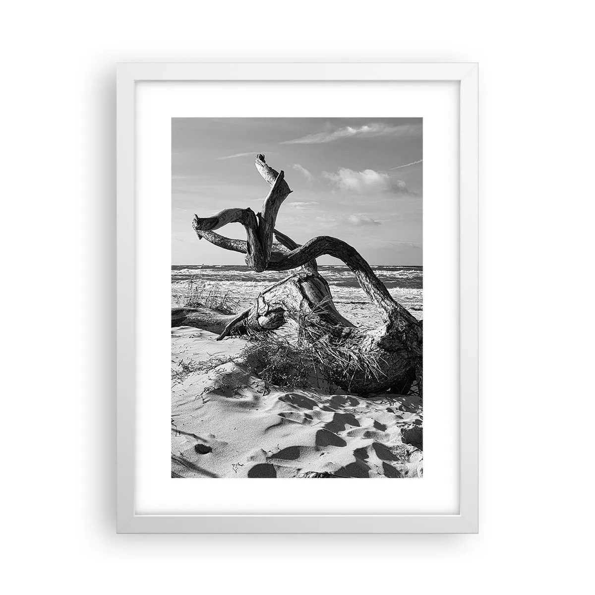 Poster in white frmae - Seaside Sculpture - 30x40 cm