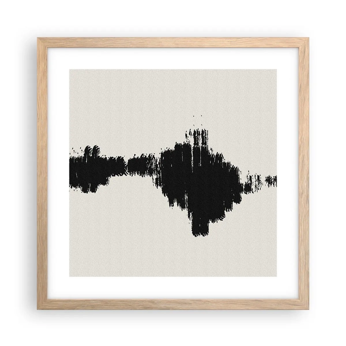 Poster in light oak frame - Vibrations of Imagination - 40x40 cm