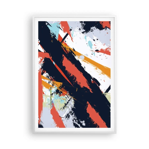 Poster in white frmae - Dynamic Composition - 70x100 cm