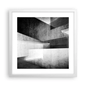 Poster in white frmae - Structure of Space - 40x40 cm
