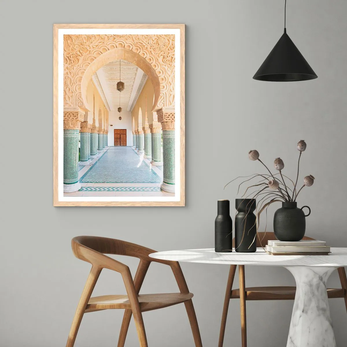Poster in light oak frame - From Scheherazade's Tale - 70x100 cm