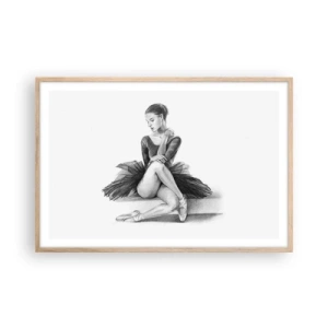 Poster in light oak frame - Enchanted by a Dance - 91x61 cm