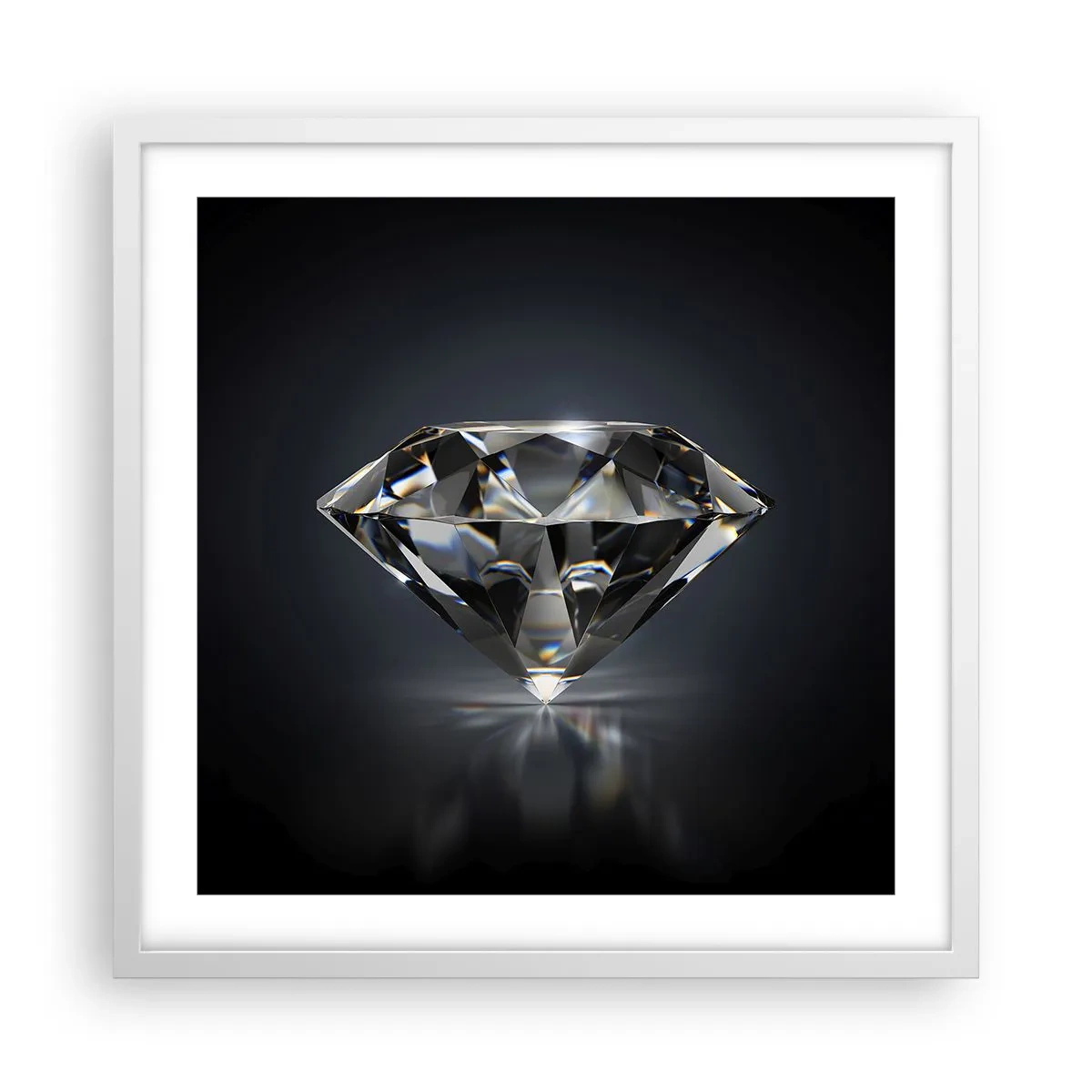 Poster in white frmae - Girls' Best Friend - 50x50 cm