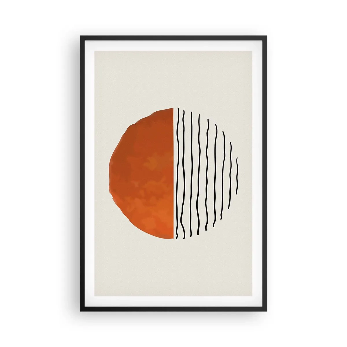 Poster in black frame - In Japanese Style - 61x91 cm