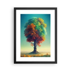 Poster in black frame - Oak - Father of Nature - 30x40 cm