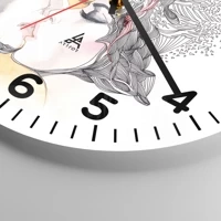 Clock face with numbers