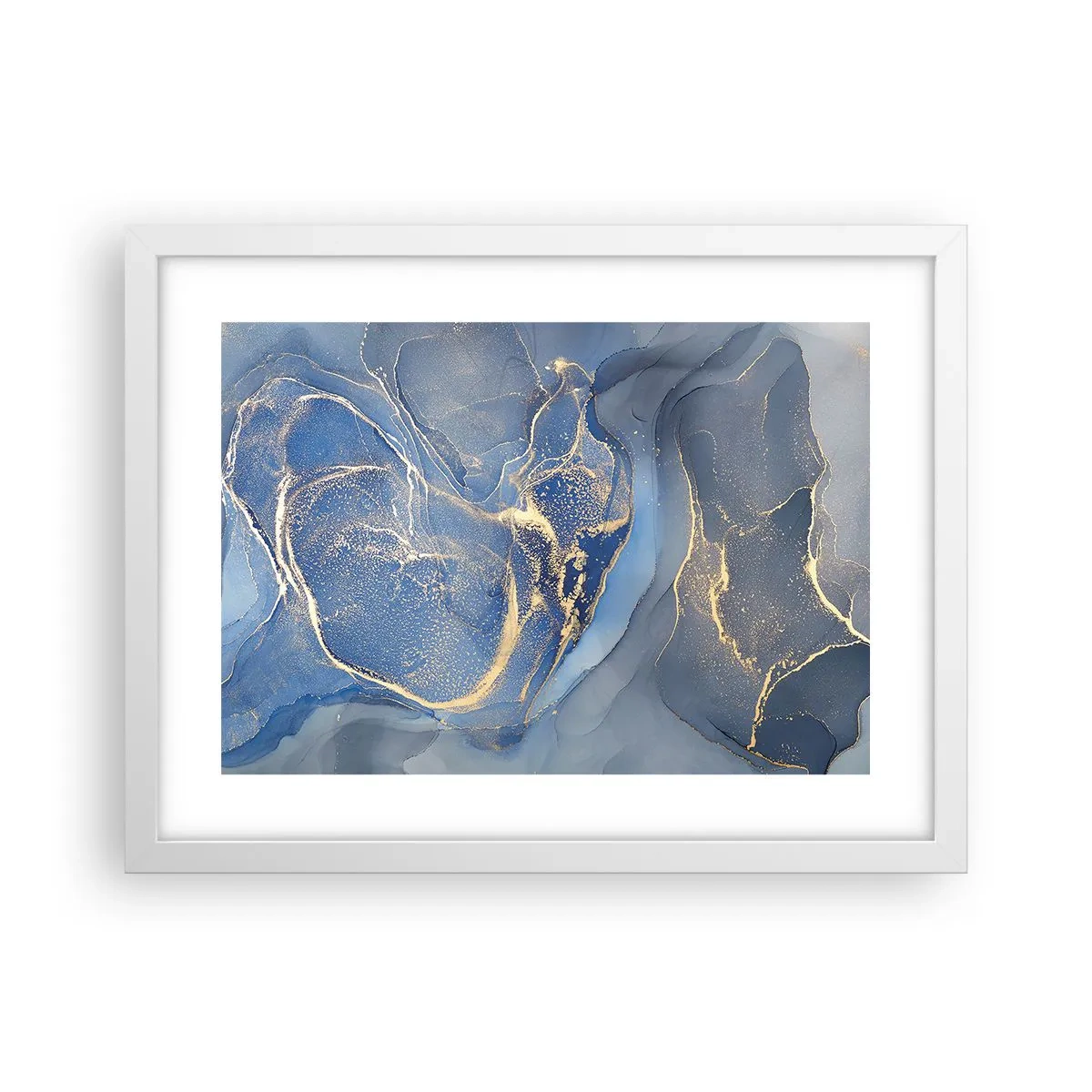 Poster in white frmae - Gold Dust - 40x30 cm