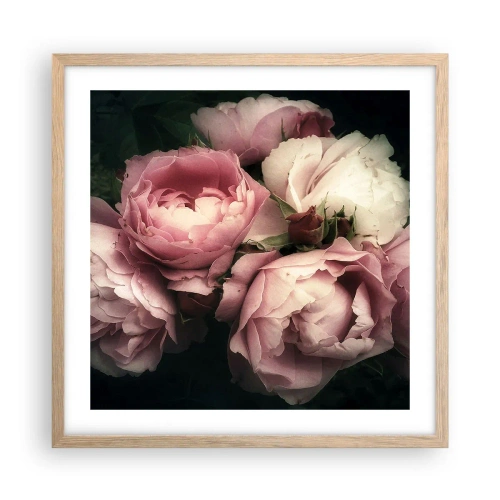 Poster in light oak frame - Belle Epoque Charm - 50x50 cm
