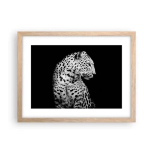 Poster in light oak frame - A Perfect Right Profile  - 40x30 cm