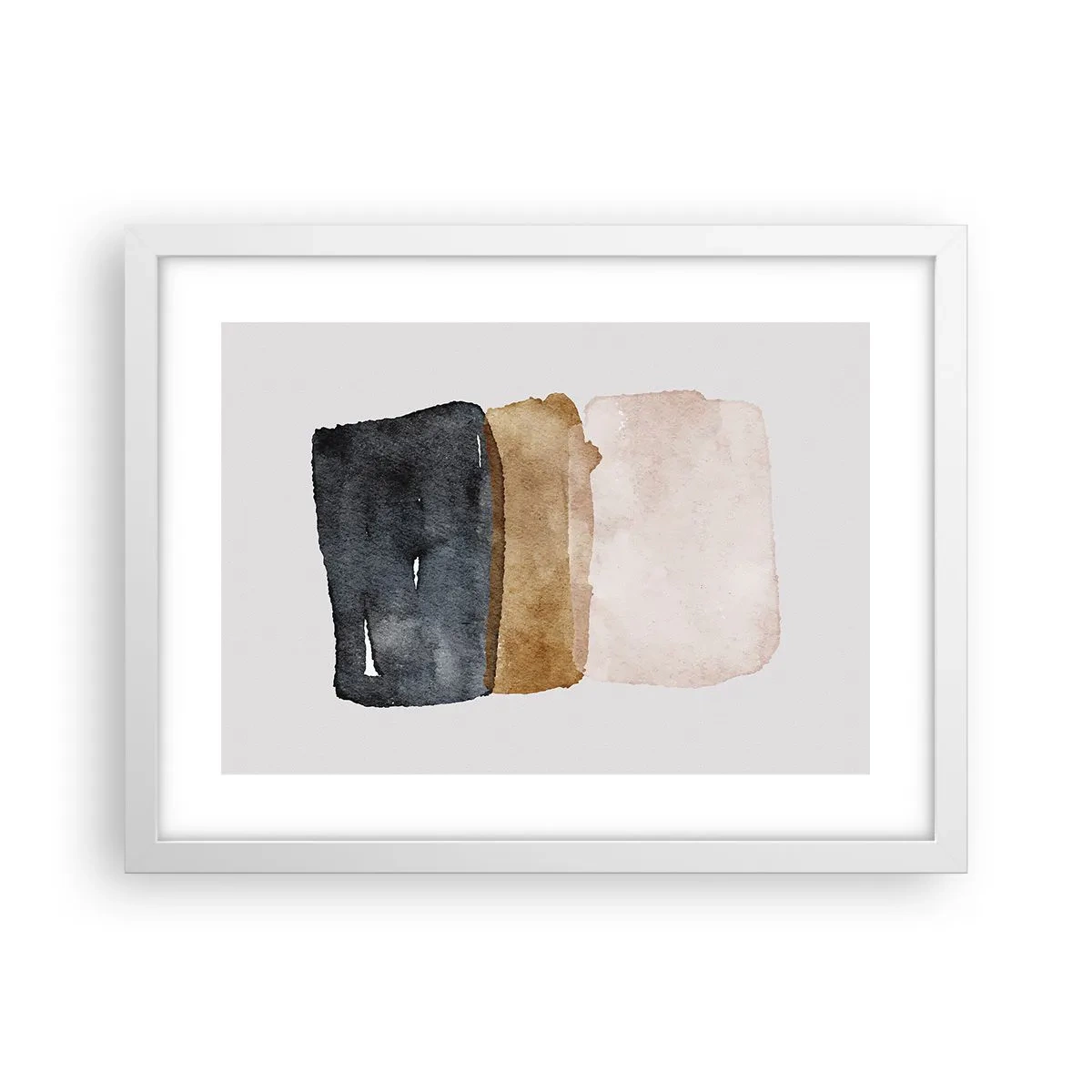 Poster in white frmae - Composition of the Colours of the Soil - 40x30 cm