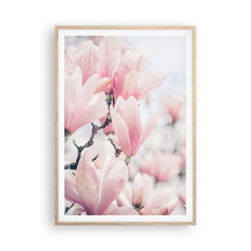 Poster in light oak frame - Ideal of Subtlety - 70x100 cm