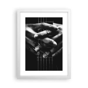 Poster in white frmae - Artist's Prayer - 30x40 cm