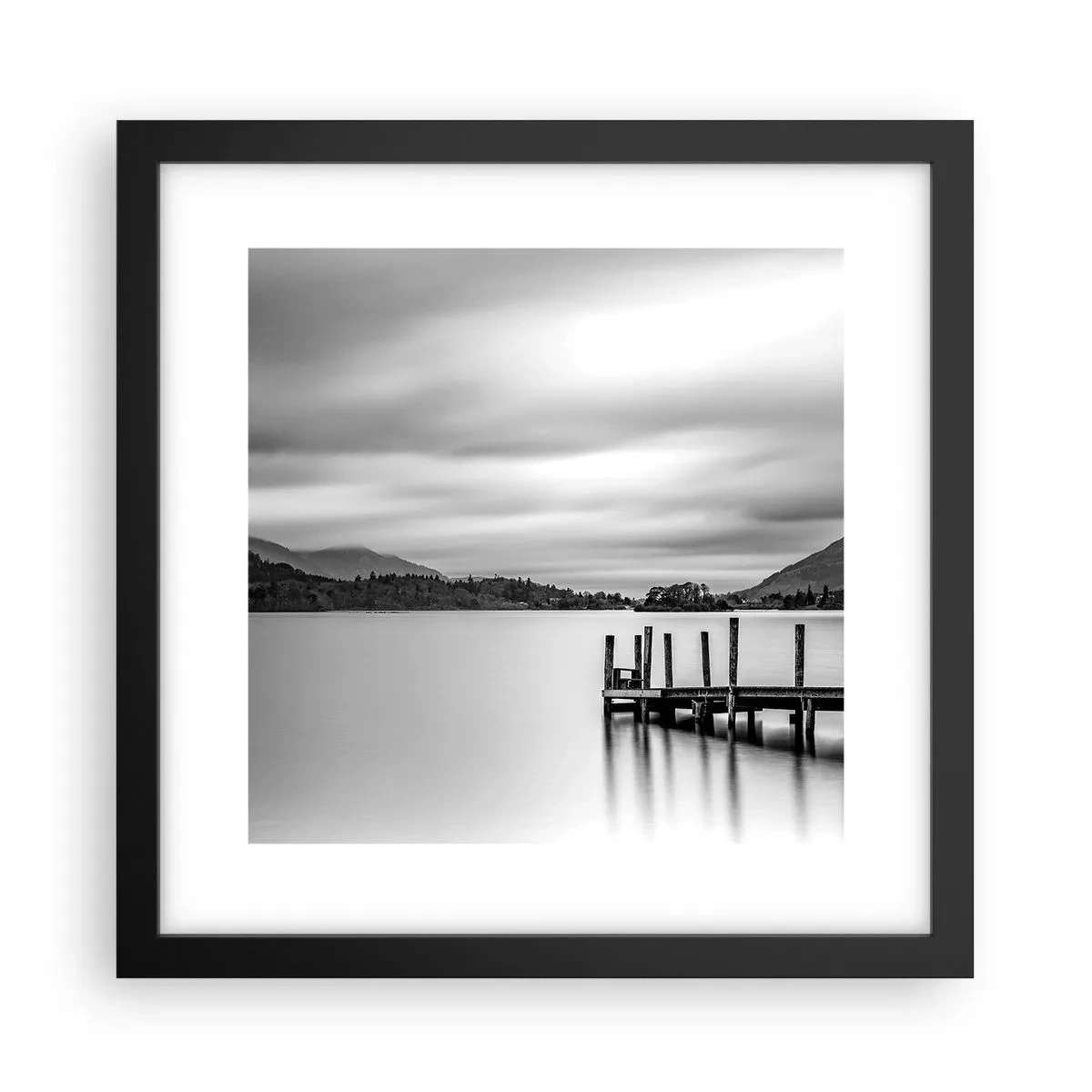 Poster in black frame - Tranquility and Power - 30x30 cm